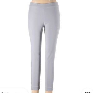 Crosby pull-on, mid-rise light gray slim ankle pants. Size 2